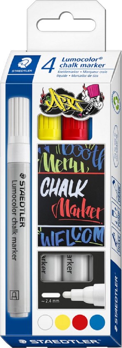 Set 4 markere - Creta - Lumocolor | Staedtler