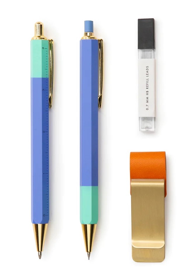 Set Pix Si Creion Mecanic - Mechanical Pen & Pencil Set | Kikkerland
