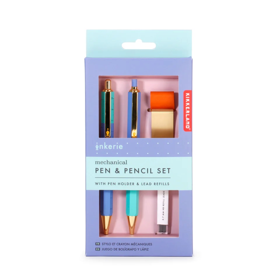 Set pix si creion mecanic - Mechanical Pen & Pencil Set | Kikkerland - 2 | YEO