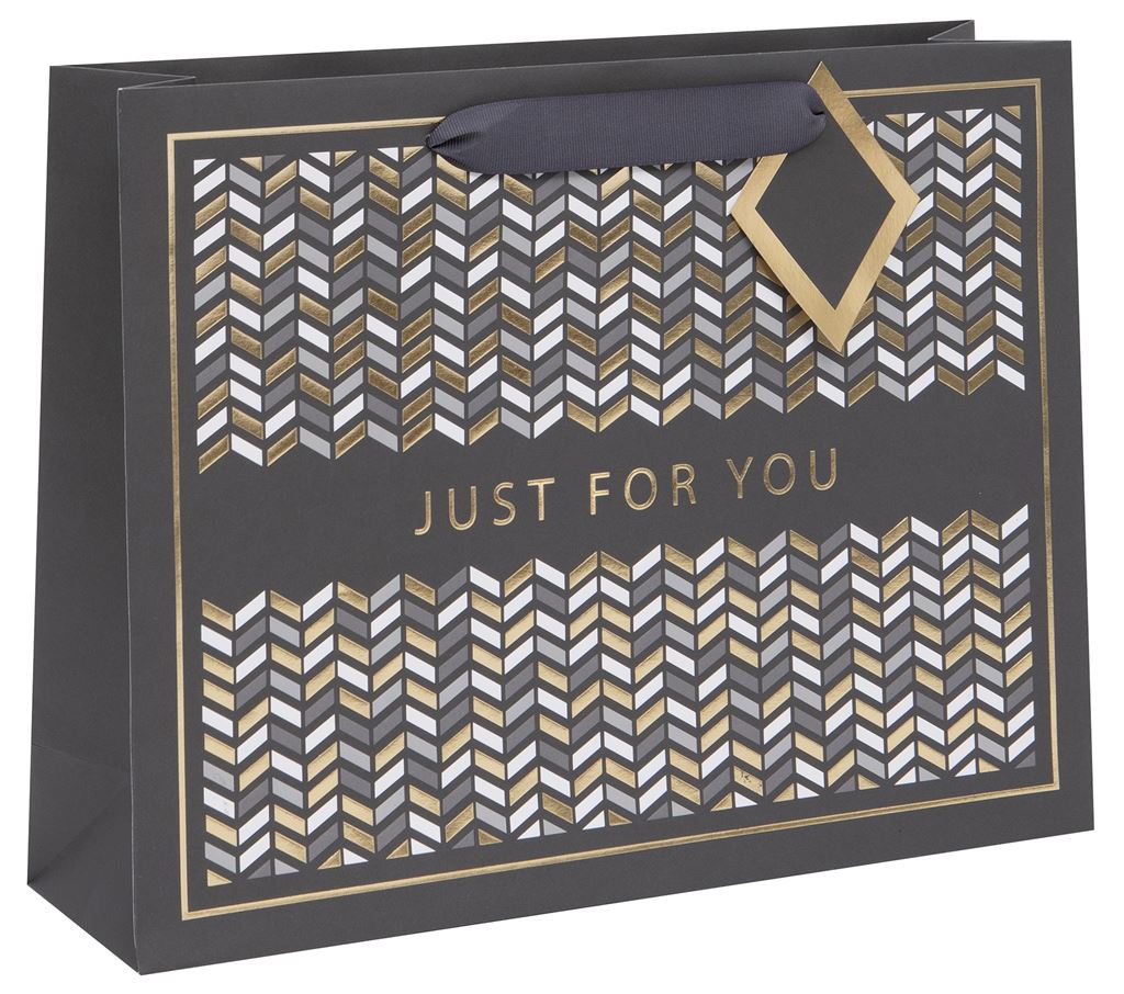 Punga de cadou - Landscape Large - Classics - Geo Chevron - Just for You | Glick - 2 | YEO