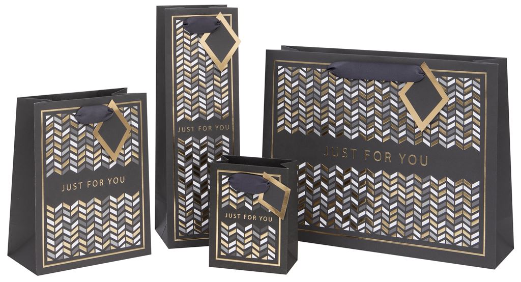 Punga de cadou - Landscape Large - Classics - Geo Chevron - Just for You | Glick