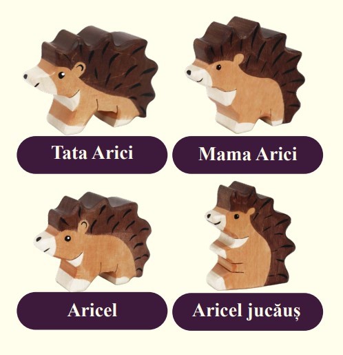 Set 4 figurine - Familie de arici | Didy Toys