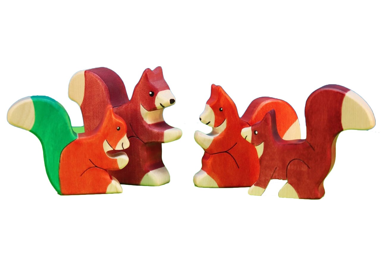 Set 4 figurine - Familie de veverite | Didy Toys 