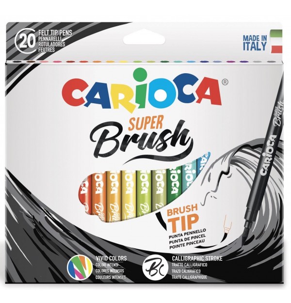 Set 20 de carioci super brush - Carioca | Carioca - 2 | YEO