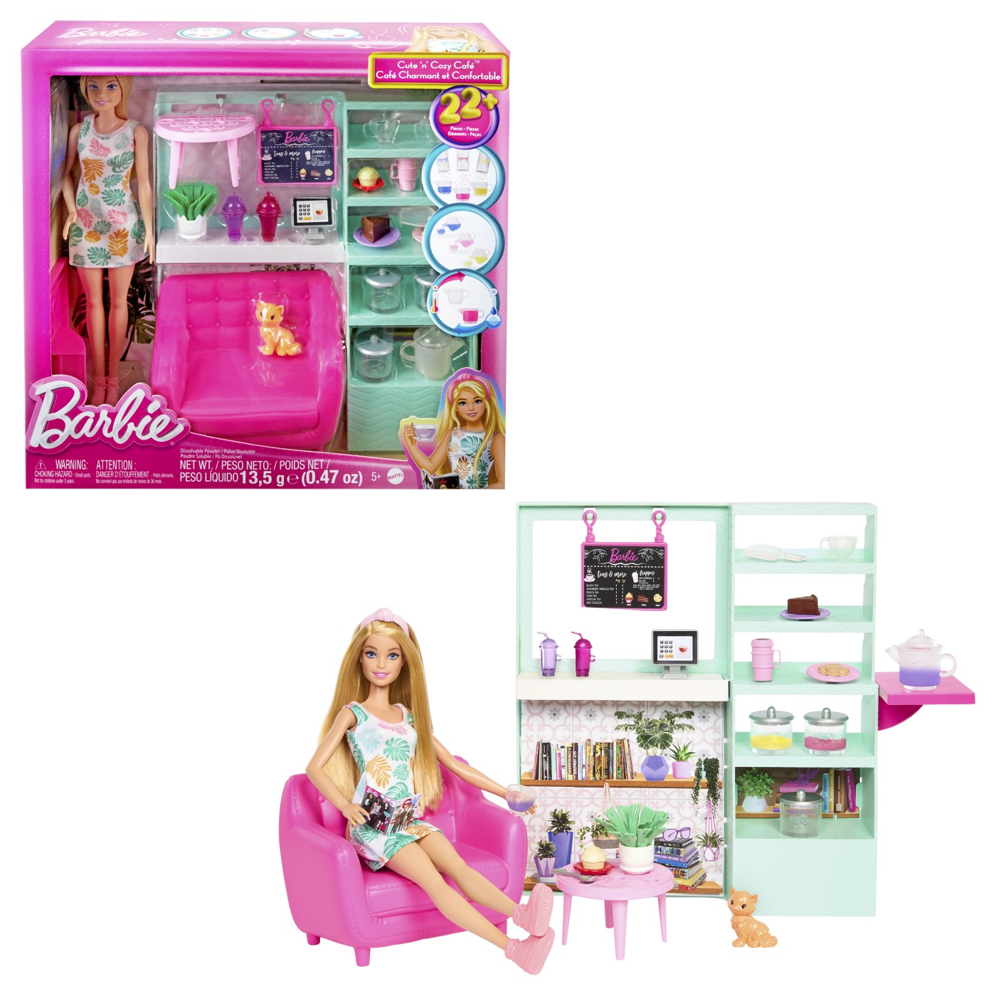 Set papusa Barbie si ceainarie | Mattel - 2 | YEO