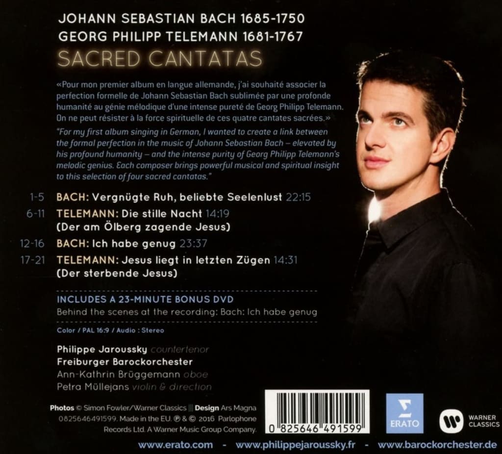 Sacred Cantatas - CD + DVD | Philippe Jaroussky