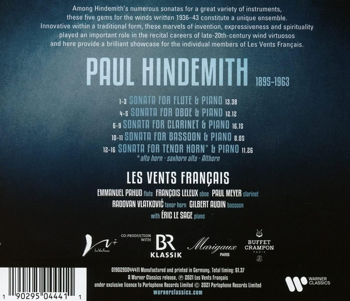 Hindemith: Wind Sonatas | Les Vents Francais