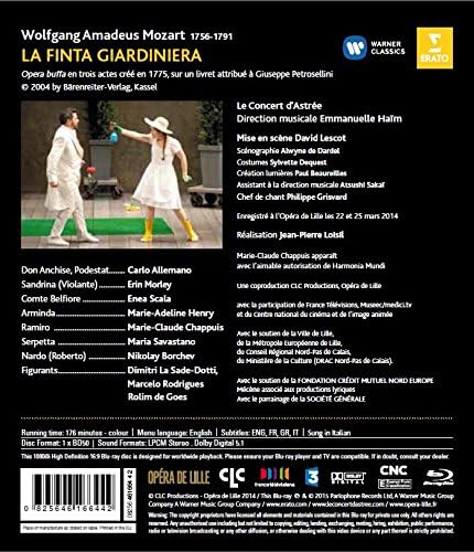 Mozart: La finta giardiniera (Blu-ray) | Erin Morley, Carlo Allemano, Enea Scala, Le Concert d\'Astree, Emmanuelle Haim