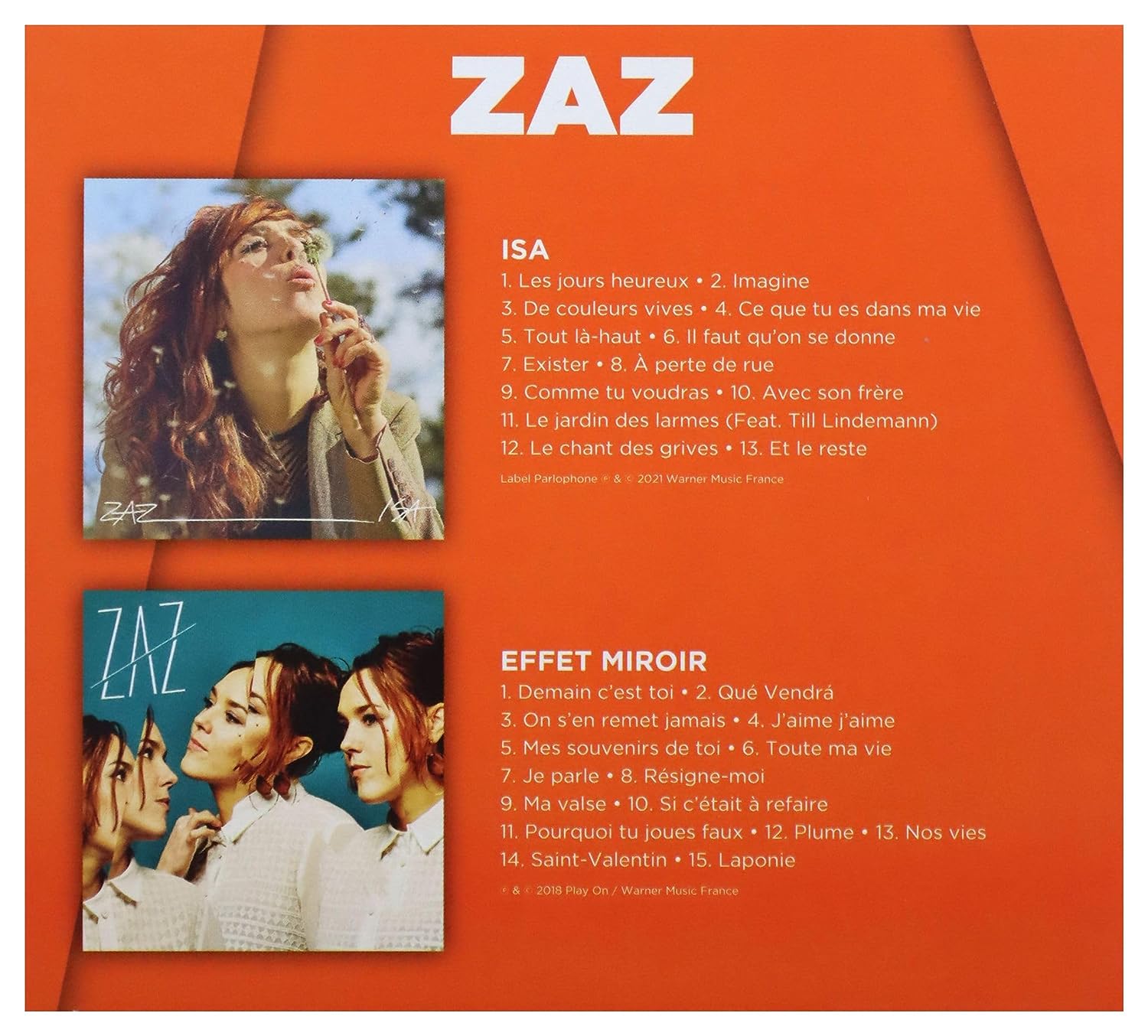 Isa / Effet Miroir (2CD) | Zaz