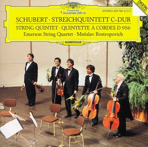 Streichquintett C-Dur (String Quintet ∙ Quintette A Cordes) D. 956 | Franz Schubert, Emerson String Quartet, Mstislav Rostropovich