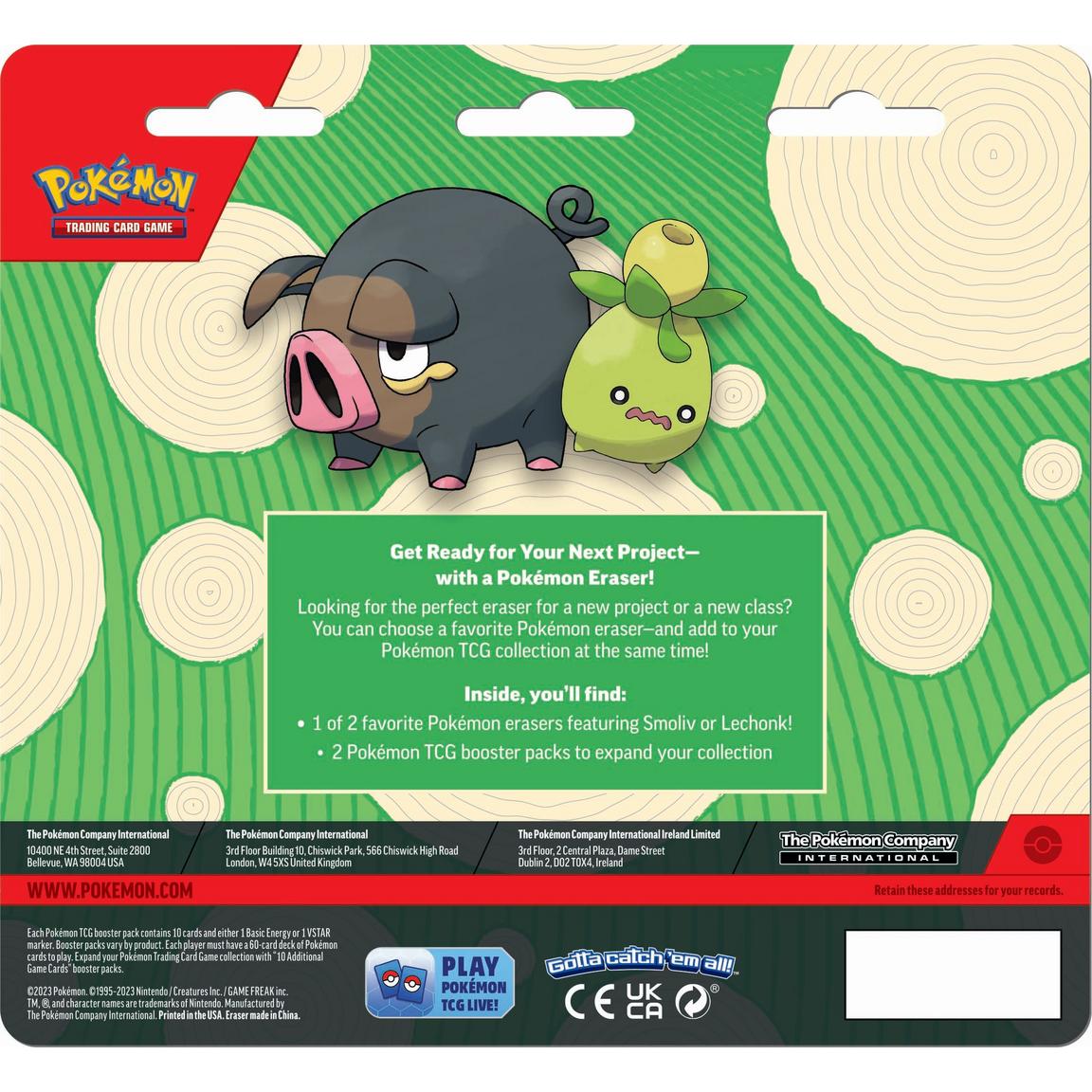 Pokemon TCG: July BTS Eraser - doua modele | The Pokemon Company - 3 | YEO