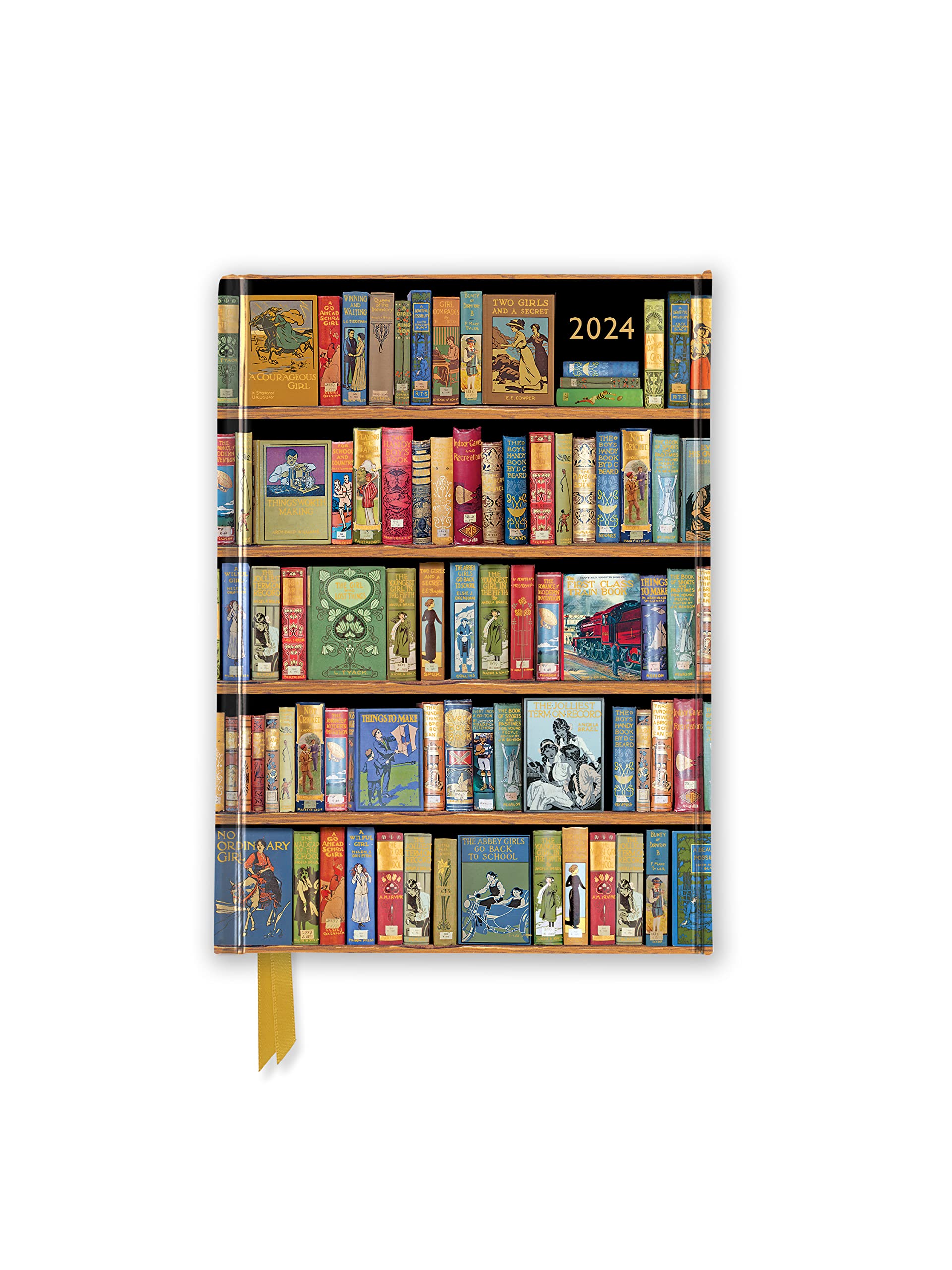 Agenda - Bookshelves 2024 Luxury Pocket Diary | Flame Tree Publishing