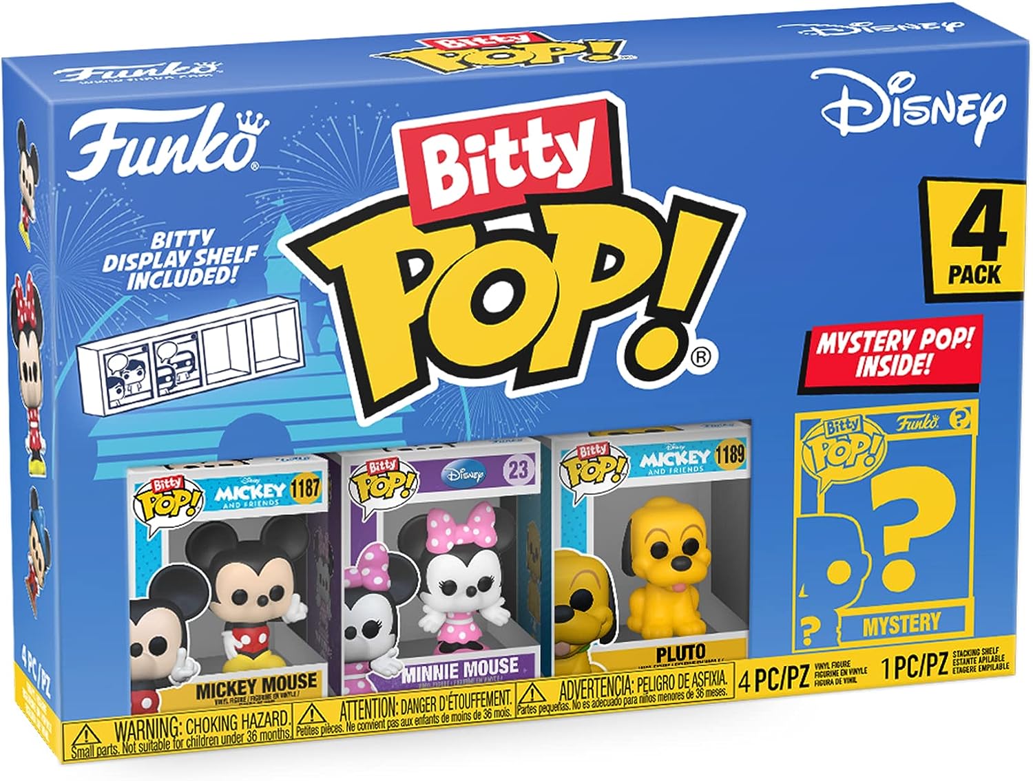 Set 4 figurine - Disney - Mickey Mouse, Minnie Mouse, Pluto | Funko - 1 | YEO