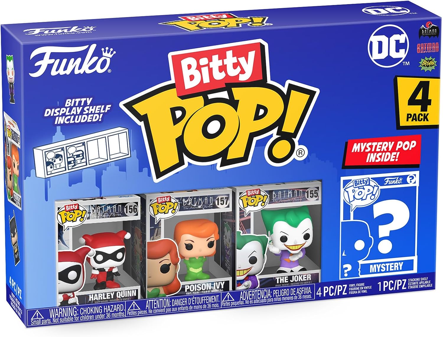  Set 4 figurine - DC - Harley Quinn, Joker, Poison Ivy | Funko 
