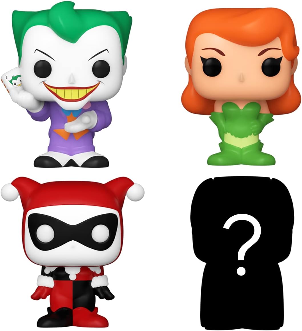 Set 4 figurine - DC - Harley Quinn, Joker, Poison Ivy | Funko
