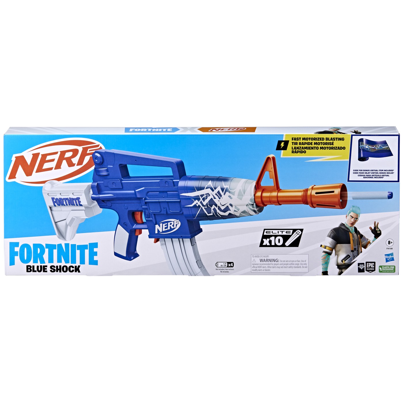 Blaster Nerf - Fortnite Blue Shock | Hasbro - 2 | YEO