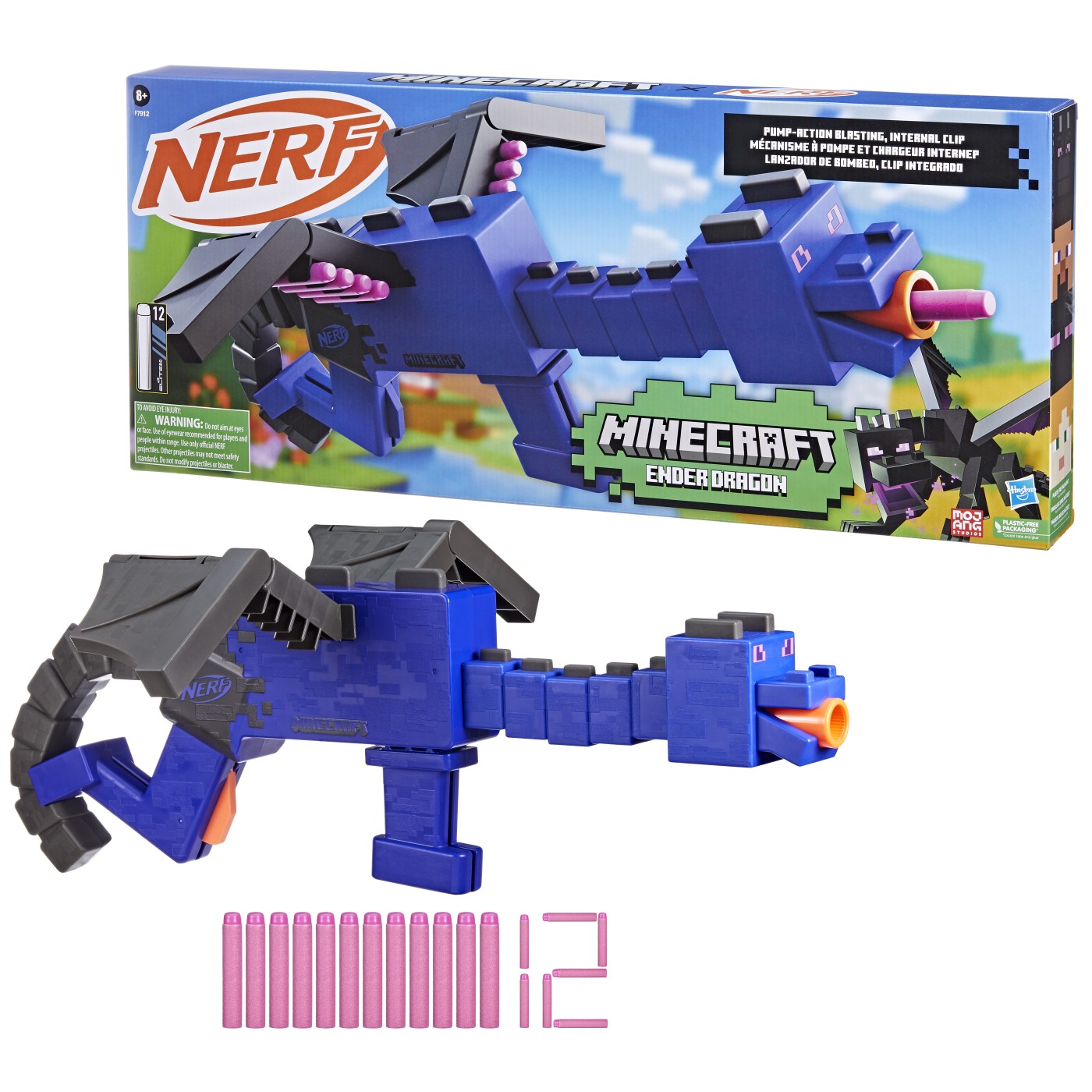 Blaster Nerf - Minecraft Ender Dragon | Hasbro - 4 | YEO