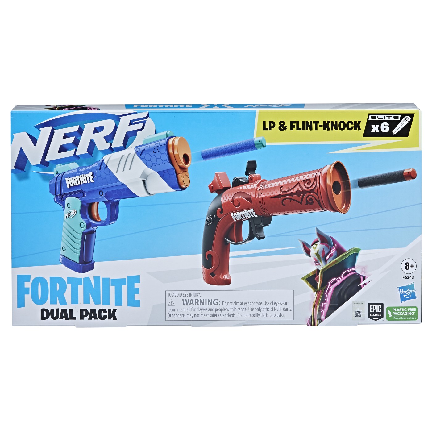 Set 2 blastere Nerf - Fortnite Dual Pack - LP & Flint-Knock | Hasbro