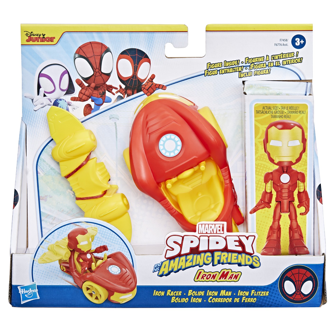 Set de joaca - Spidey And His Amazing Friends - Iron Man Iron Racer | Hasbro