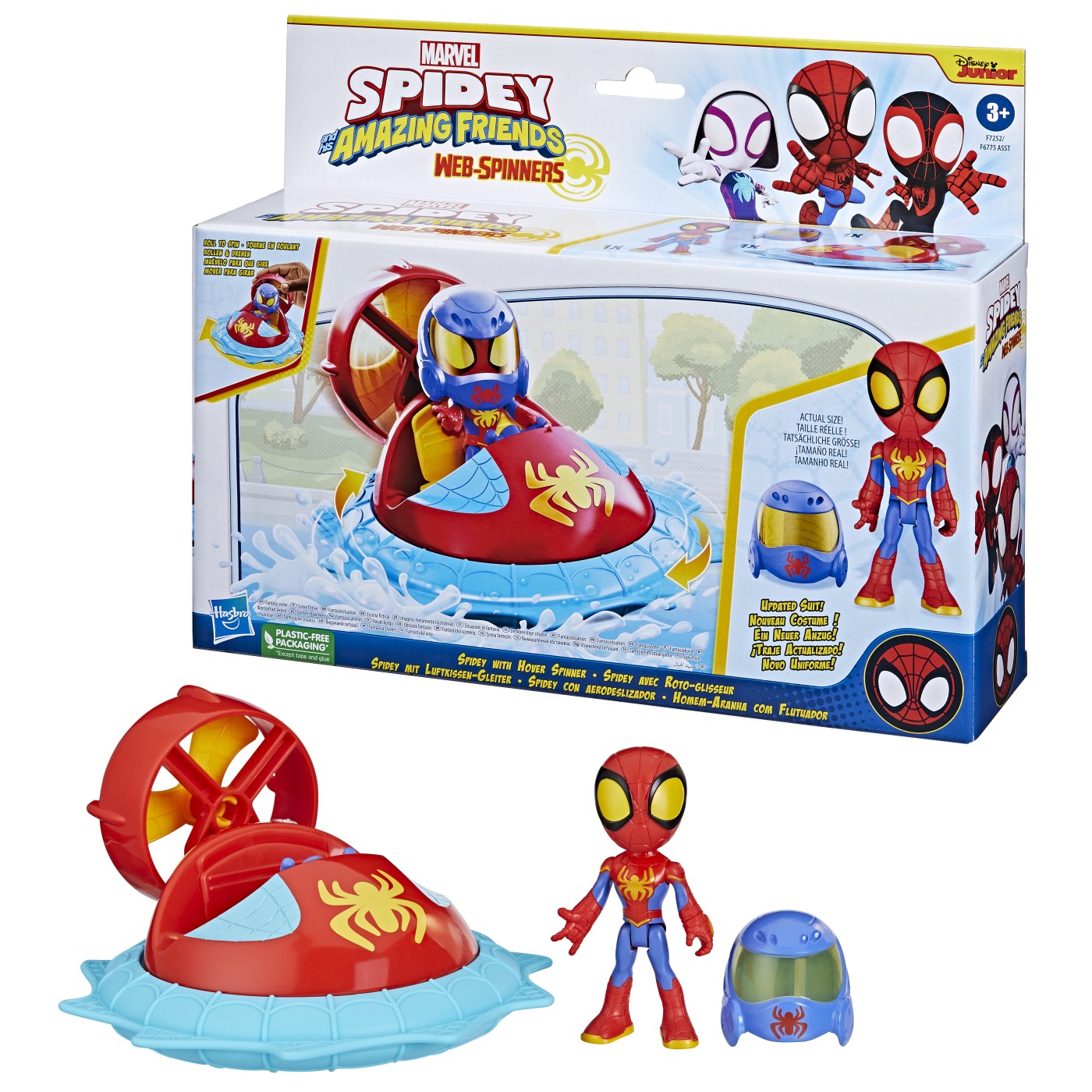 Set de joaca - Spidey And His Amazing Friends Web-Spinners - Spidey with Hover Spinner | Hasbro - 4 | YEO