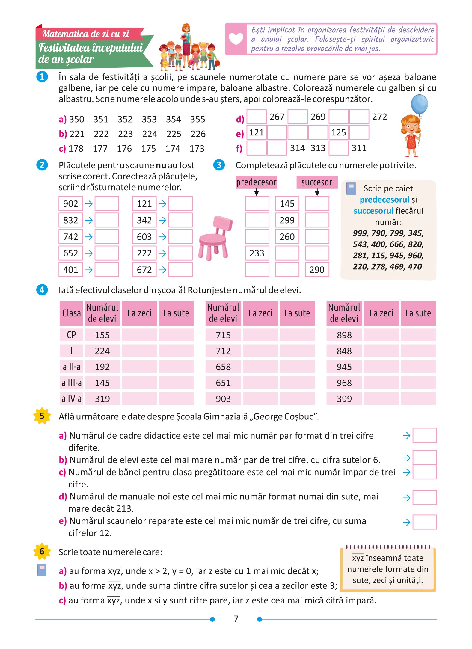 Cei mai buni la matematica! Mai mult decat o culegere. Clasa a III-a | Adina Achim, Emanuela Patrichi, Anca Veronica Taut - 6 | YEO