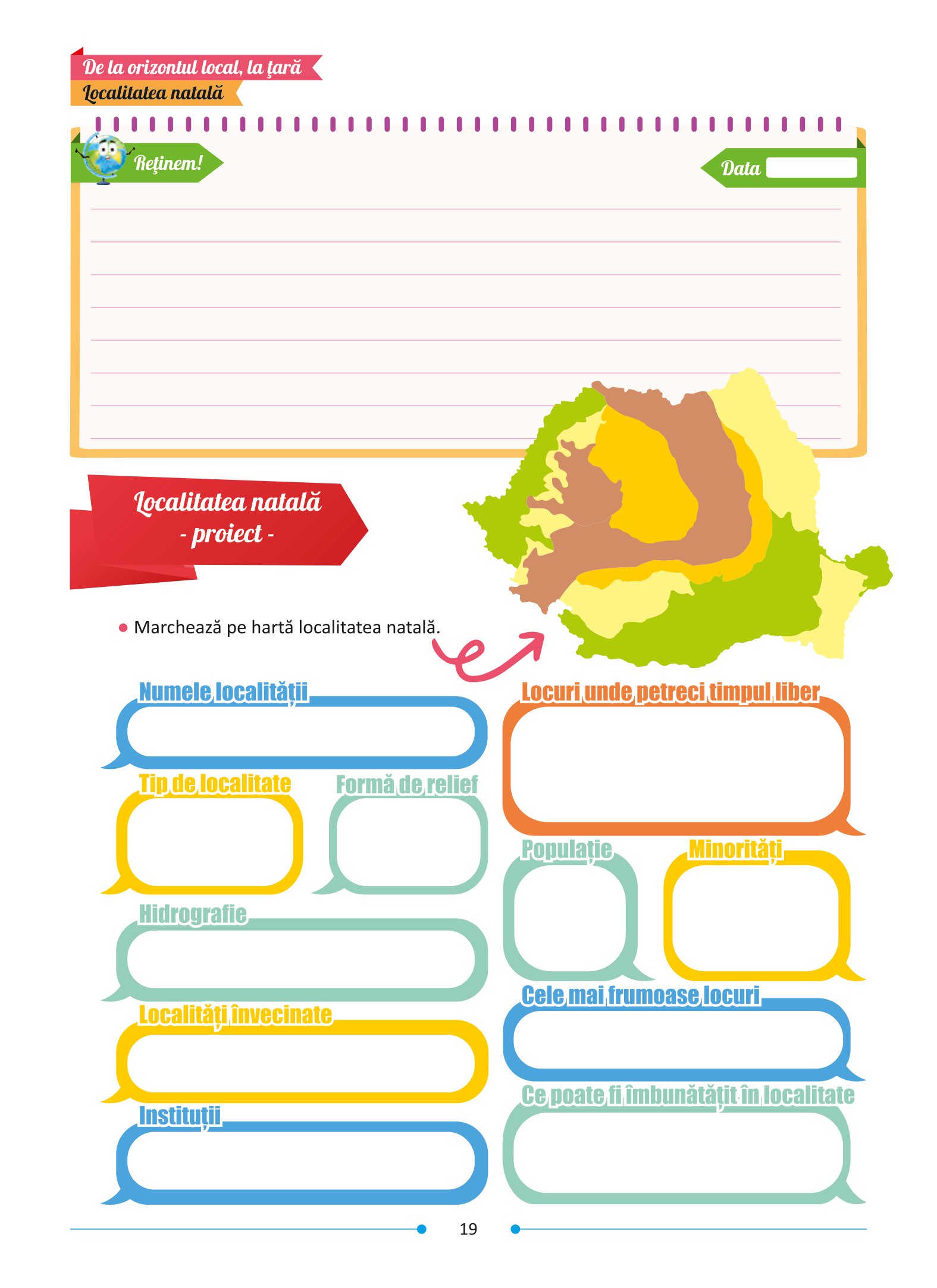 Geografie. Caiet de aplicatii pentru clasa a IV-a | Adina Micu, Simona Brie - 6 | YEO