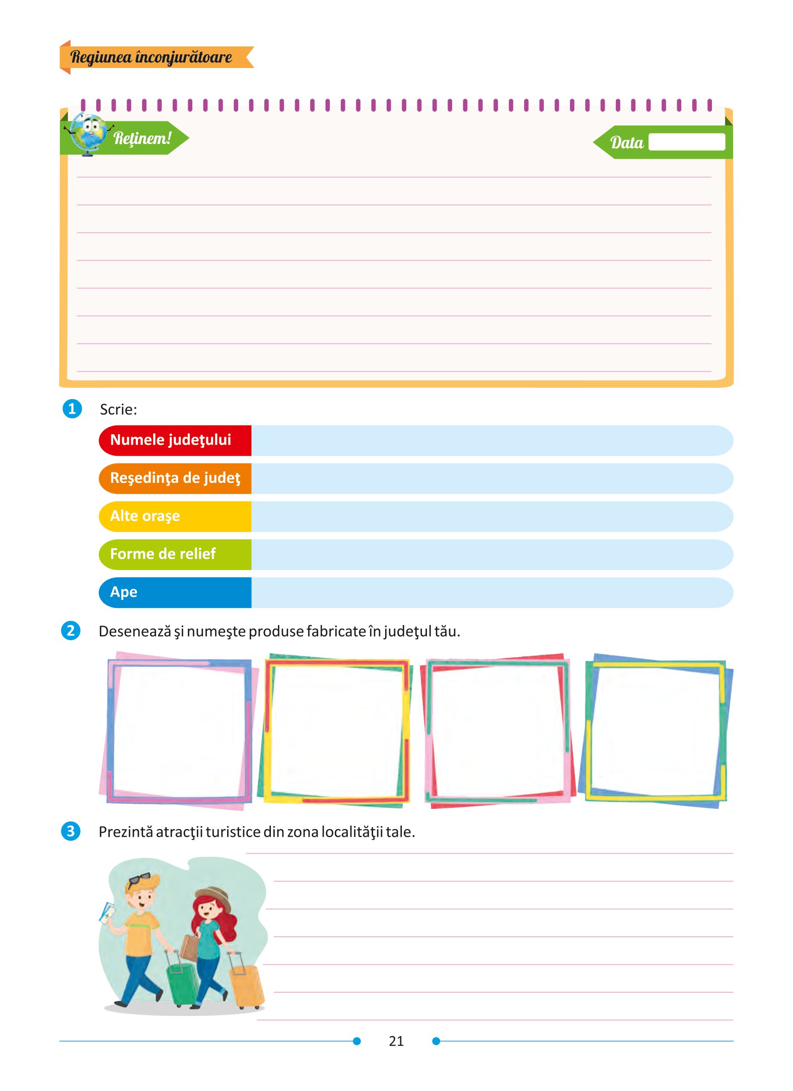 Geografie. Caiet de aplicatii pentru clasa a IV-a | Adina Micu, Simona Brie - 7 | YEO