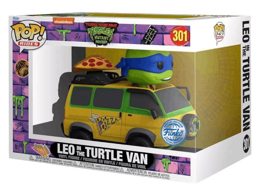 Figurina - Teenage Mutant Ninja Turtles - Mutant Mayhem - Leonardo in Turtle Van | Funko