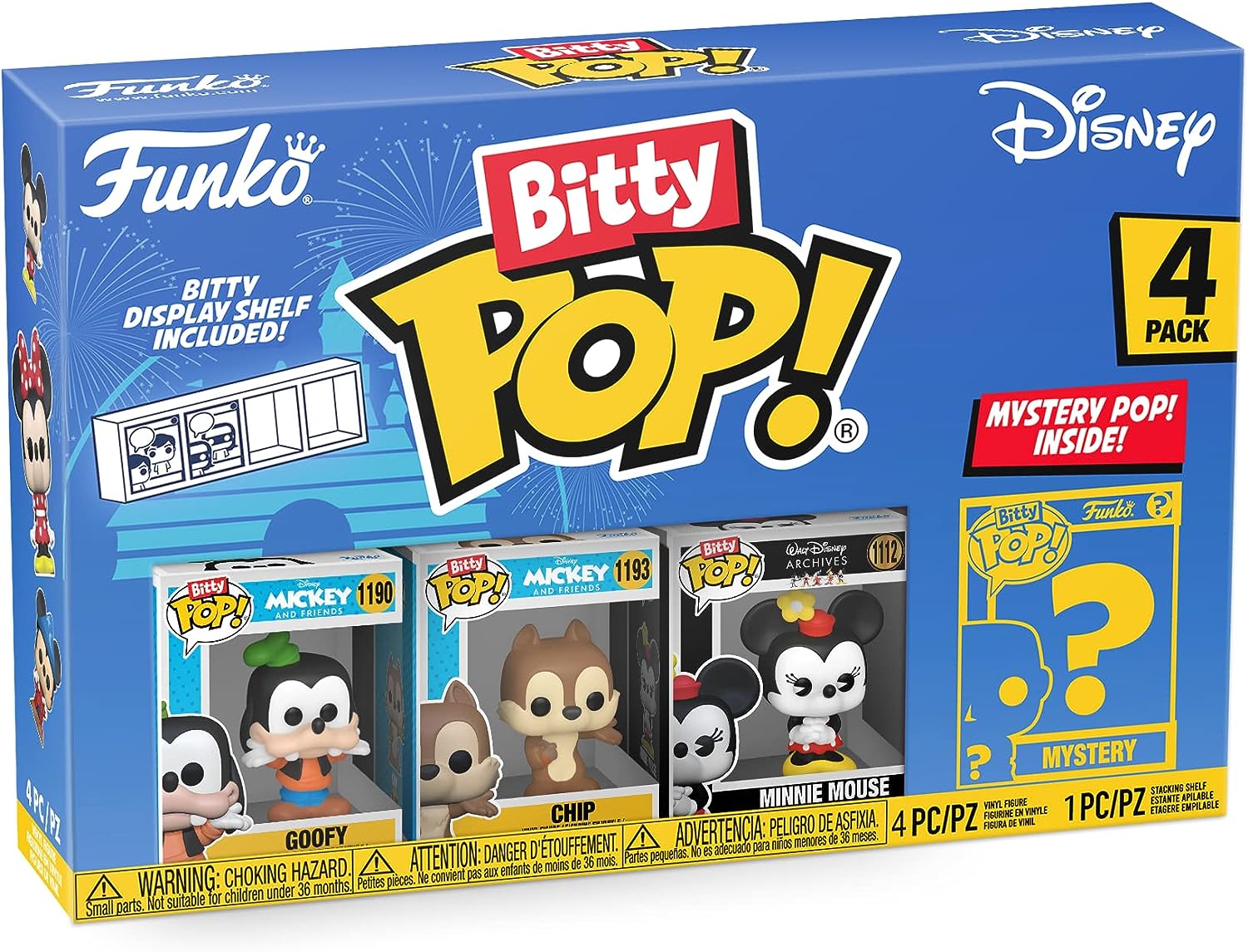 Set 4 figurine - Disney - Goofy, Chip, Minnie Mouse | Funko - 1 | YEO