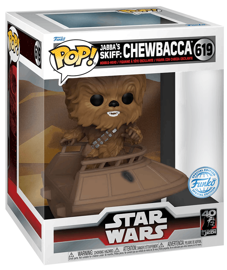 Figurina - Star Wars - Return of the Jedi 40th - Jabba\'s Skiff - Chewbacca | Funko
