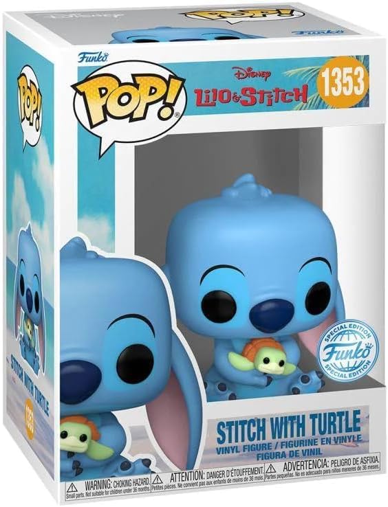 Figurina - Disney - Lilo and Stitch - Stitch with Turtle | Funko