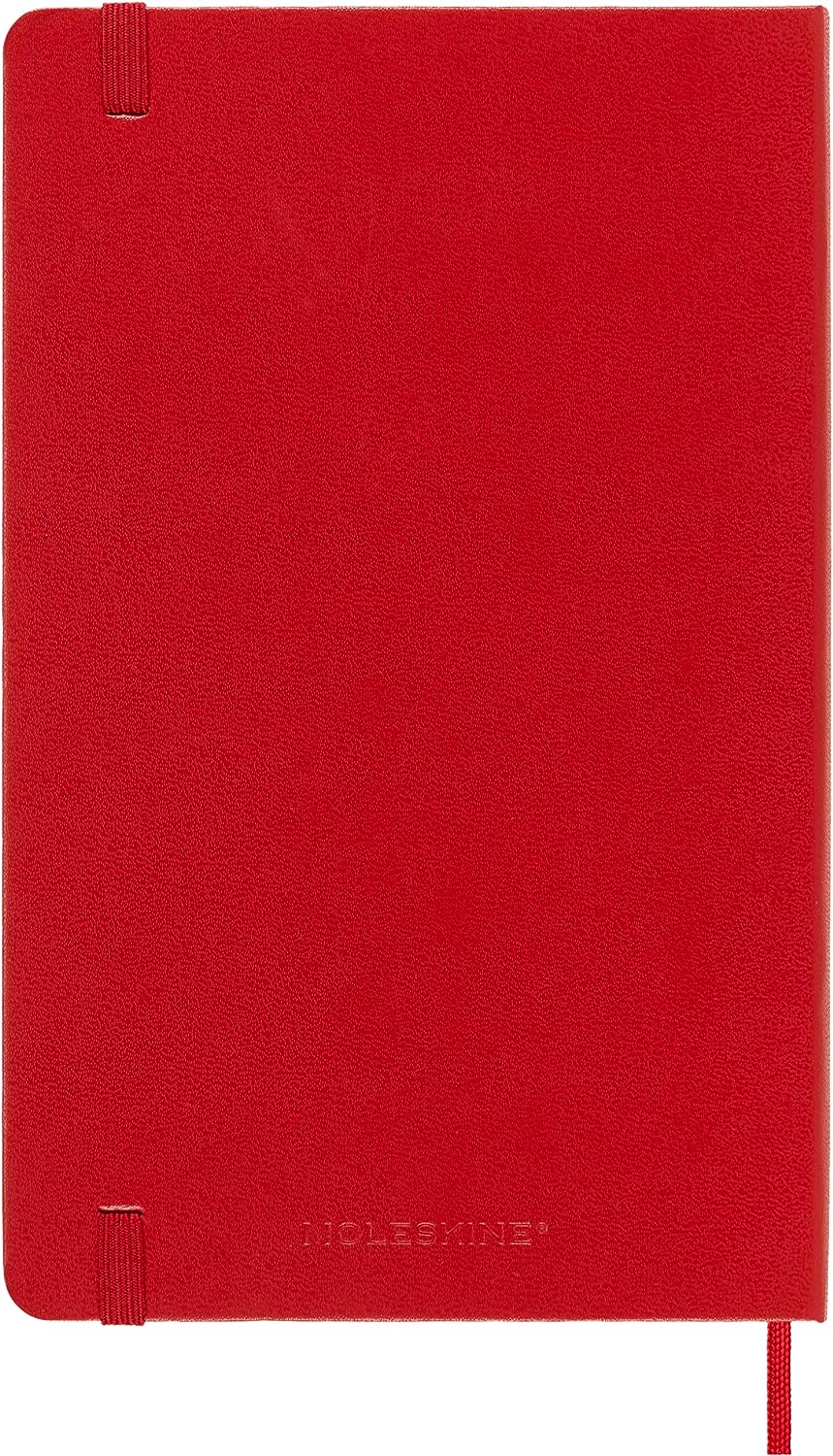 Agenda 2024 - 12-Month Daily - Large, Hard Cover - Scarlet Red | Moleskine - 5 | YEO