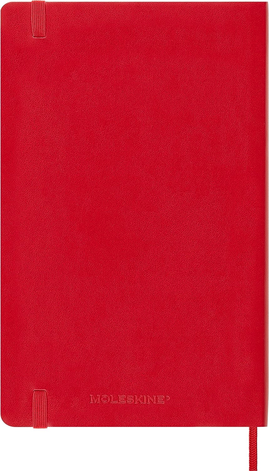 Agenda 2024 - 12-Month Daily - Large, Soft Cover - Scarlet Red | Moleskine - 5 | YEO