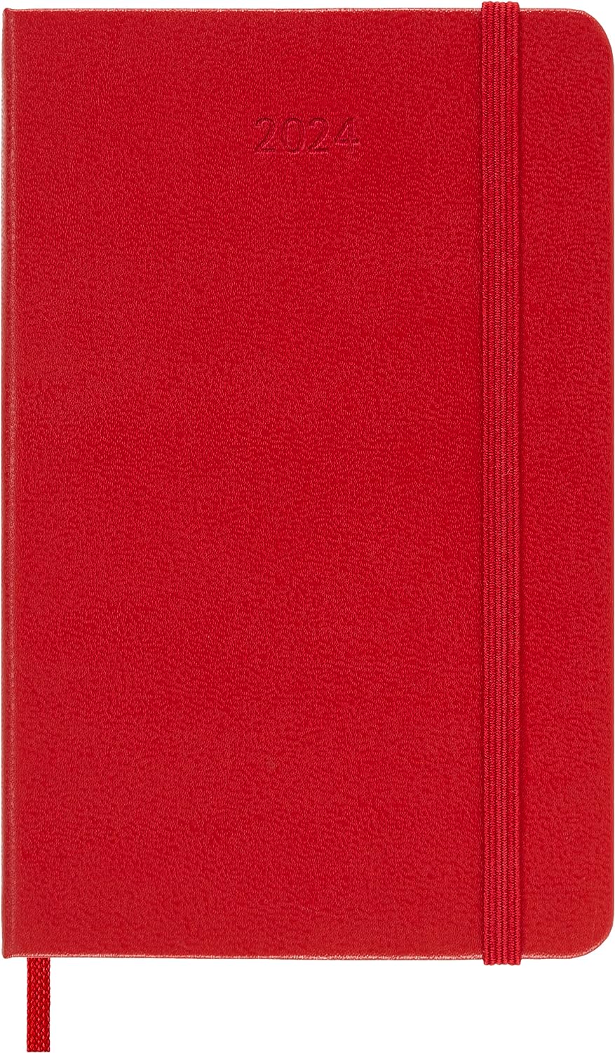 Agenda 2024 - 12-Month Daily - Pocket, Hard Cover - Scarlet Red | Moleskine