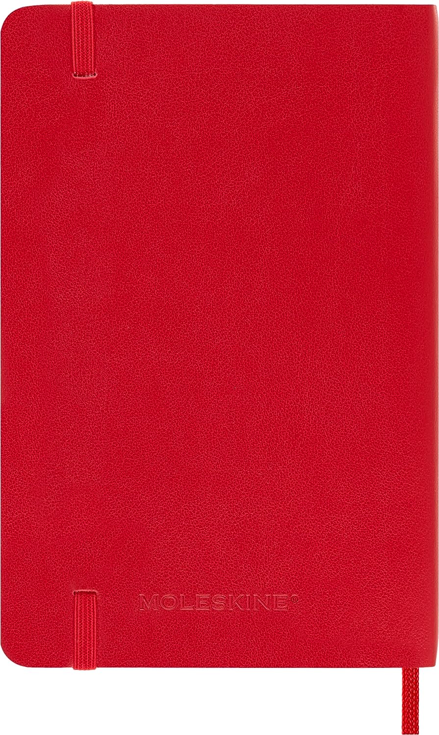 Agenda 2024 - 12-Month Daily - Pocket, Soft Cover - Scarlet Red | Moleskine - 5 | YEO