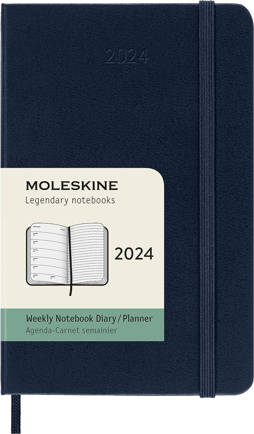 Agenda 2024 - 12-Month Weekly - Pocket, Hard Cover - Sapphire Blue | Moleskine - 6 | YEO