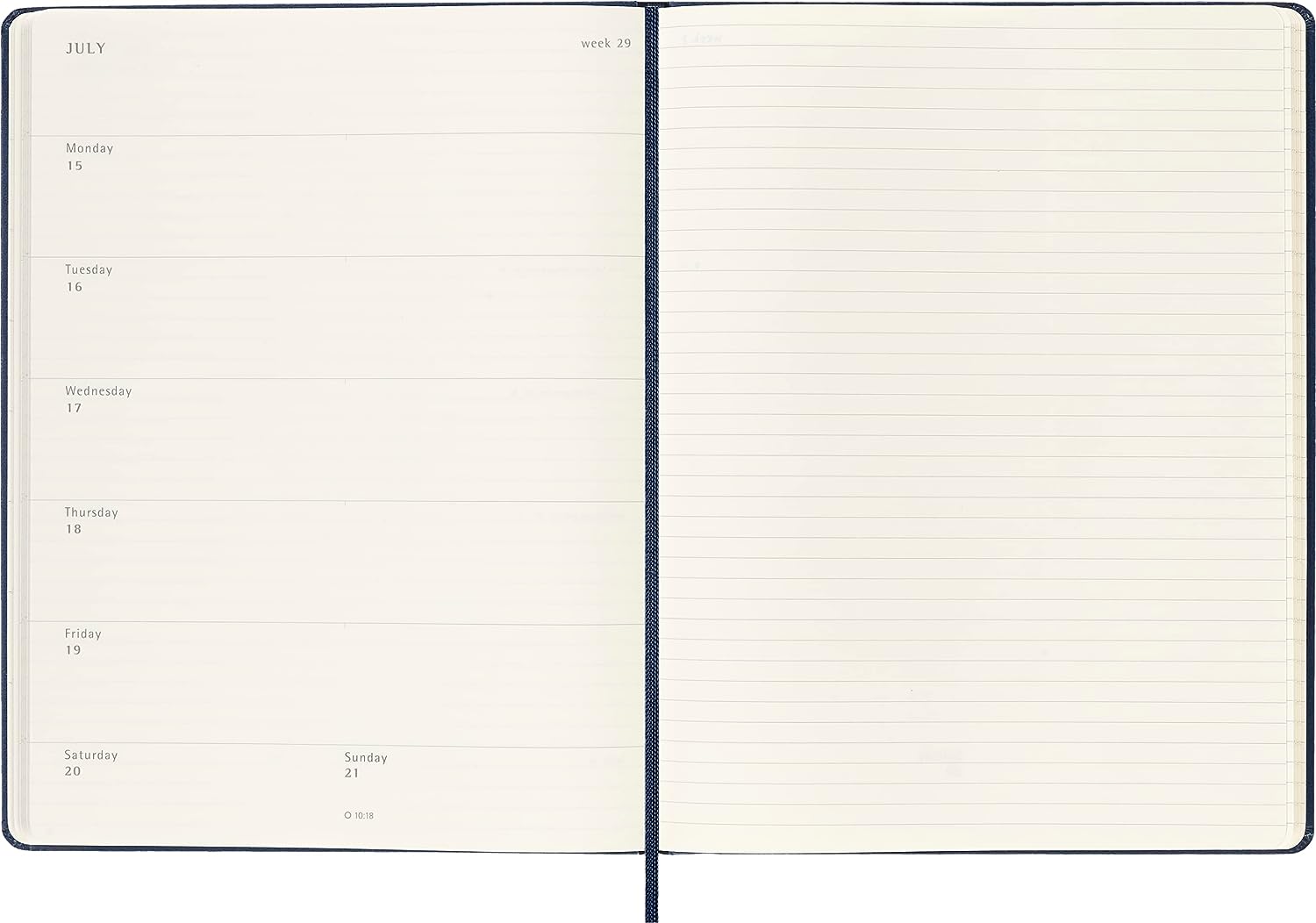 Agenda 2024 - 12-Month Weekly - XL, Hard Cover - Sapphire Blue | Moleskine - 2 | YEO