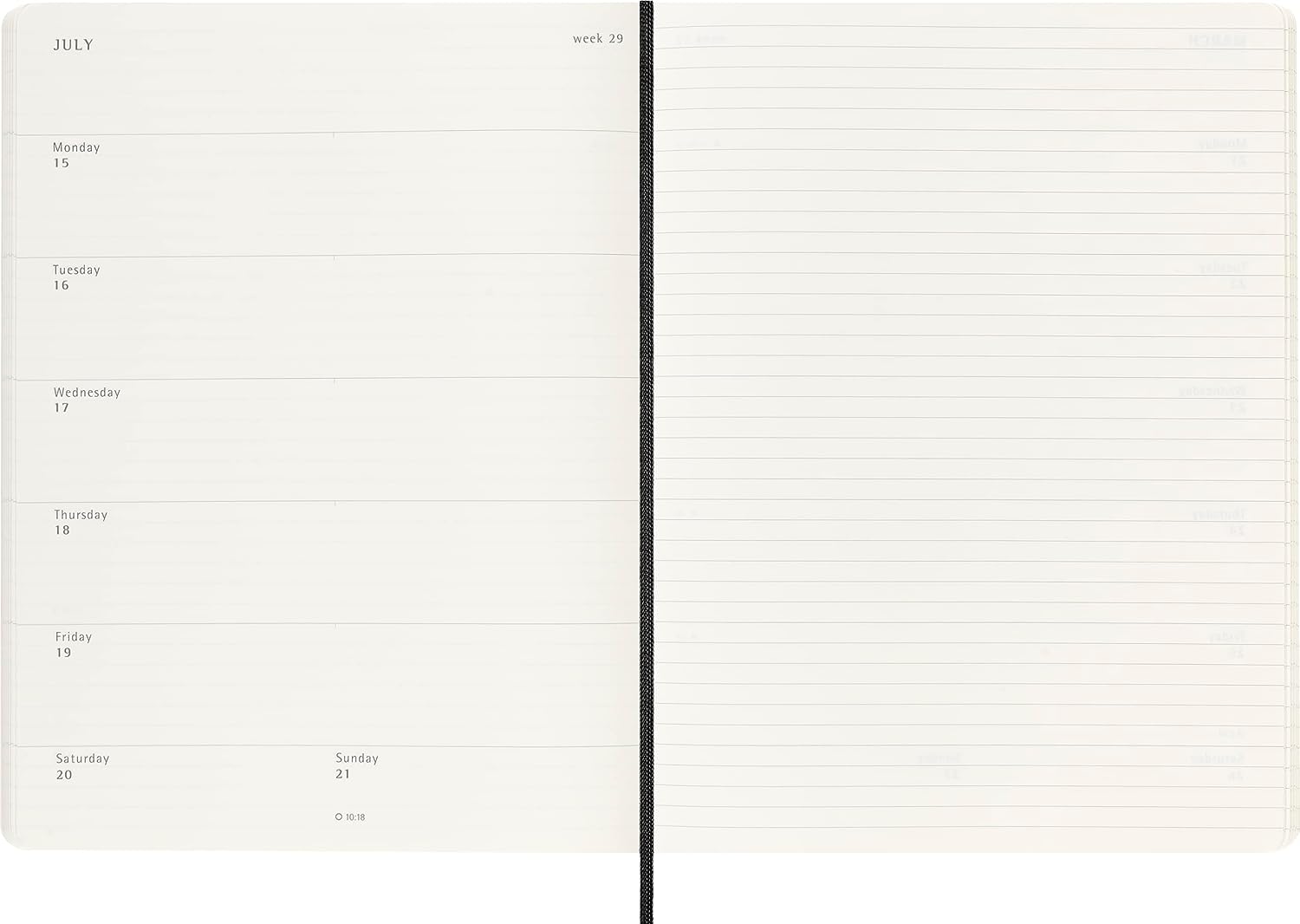 Agenda 2024 - 12-Month Weekly - XL, Soft Cover - Black | Moleskine - 2 | YEO