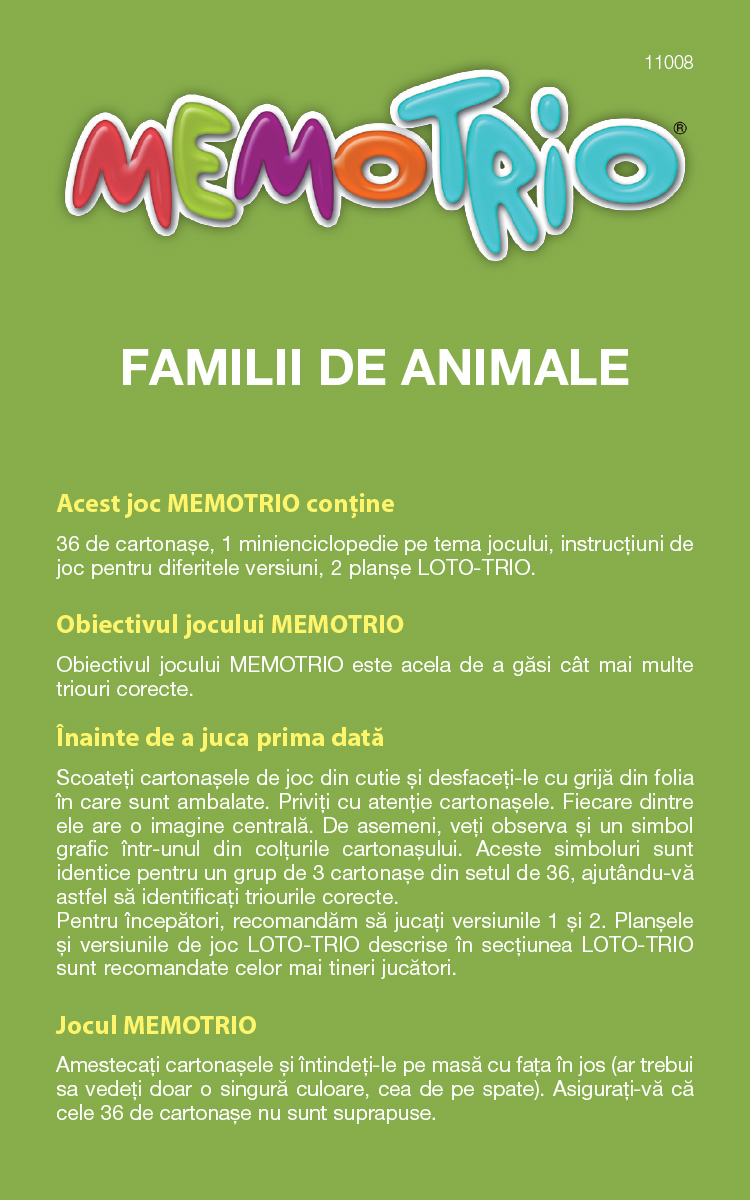 Joc - Memotrio - Familii de animale | Star-E - 4