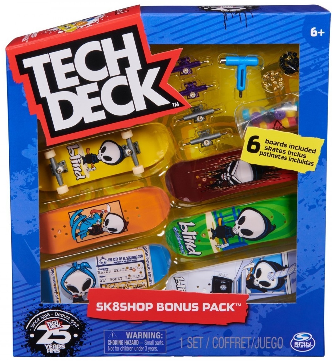 Set 6 Tech Deck - Blind Sk8Shop Bonus Pack | Spin Master