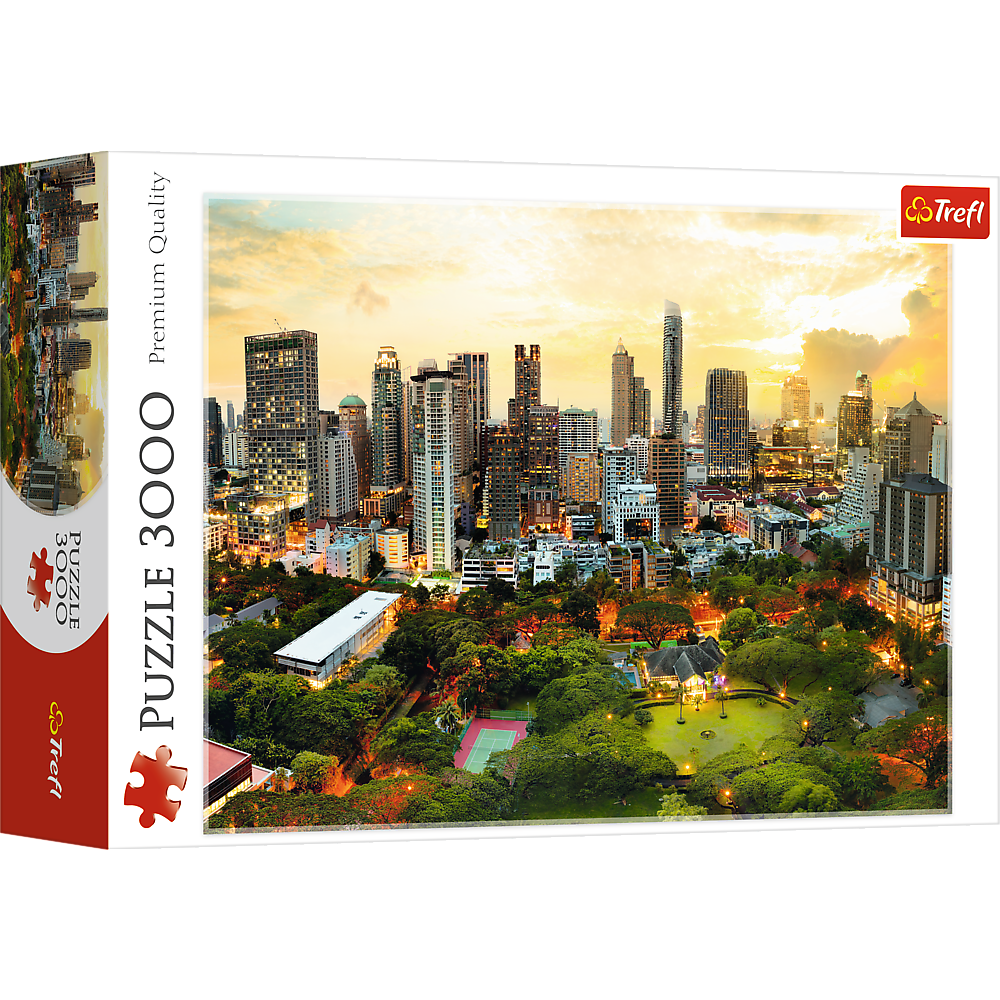 Puzzle 3000 piese - Apus in Bangkok | Trefl - 1