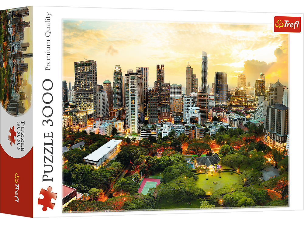 Puzzle 3000 piese - Apus in Bangkok | Trefl - 2 | YEO