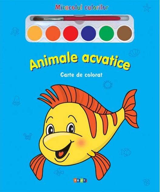 Animale acvatice – Carte de colorat | carturesti 2022