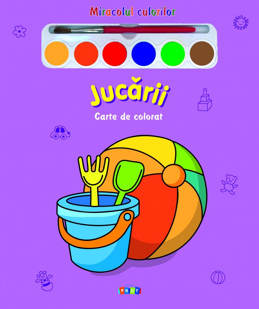 Jucarii – Carte de colorat | carturesti.ro imagine 2022
