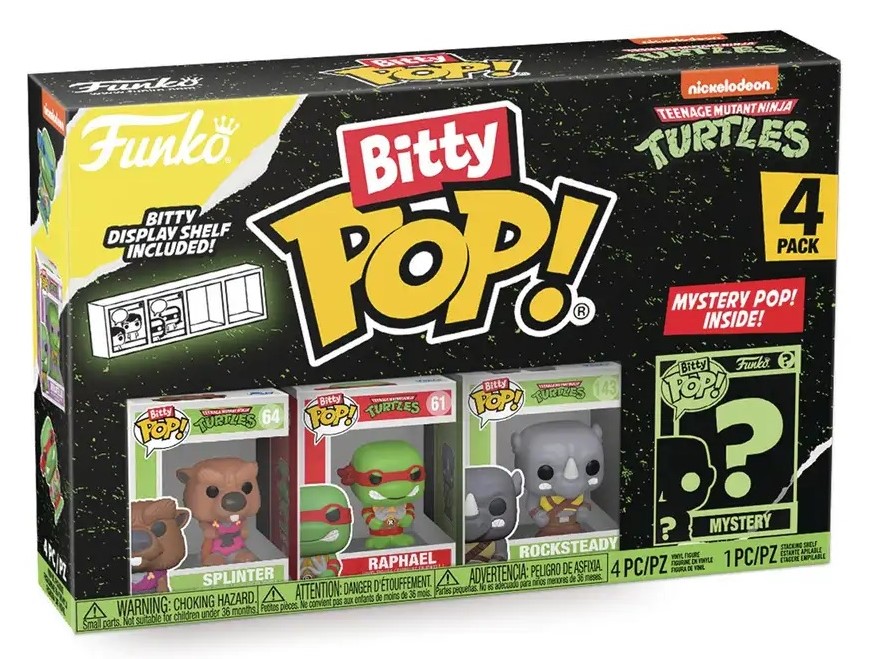Set 4 figurine - Pop! Bitty - Teenage Mutant Ninja Turtles Splinter | Funko