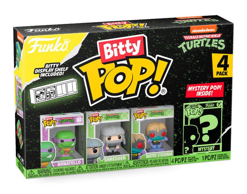 Set 4 figurine - Pop! Bitty - Teenage Mutant Ninja Turtles Donatello | Funko