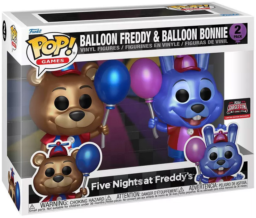 Set 2 figurine - Five Nights at Freddy\'s - Balloon Freddy & Bonnie | Funko
