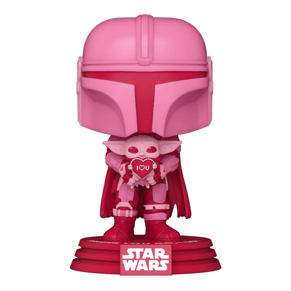 Figurina - Star Wars - Valentine\'s Day - The Mandalorian with Grogu  | Funko