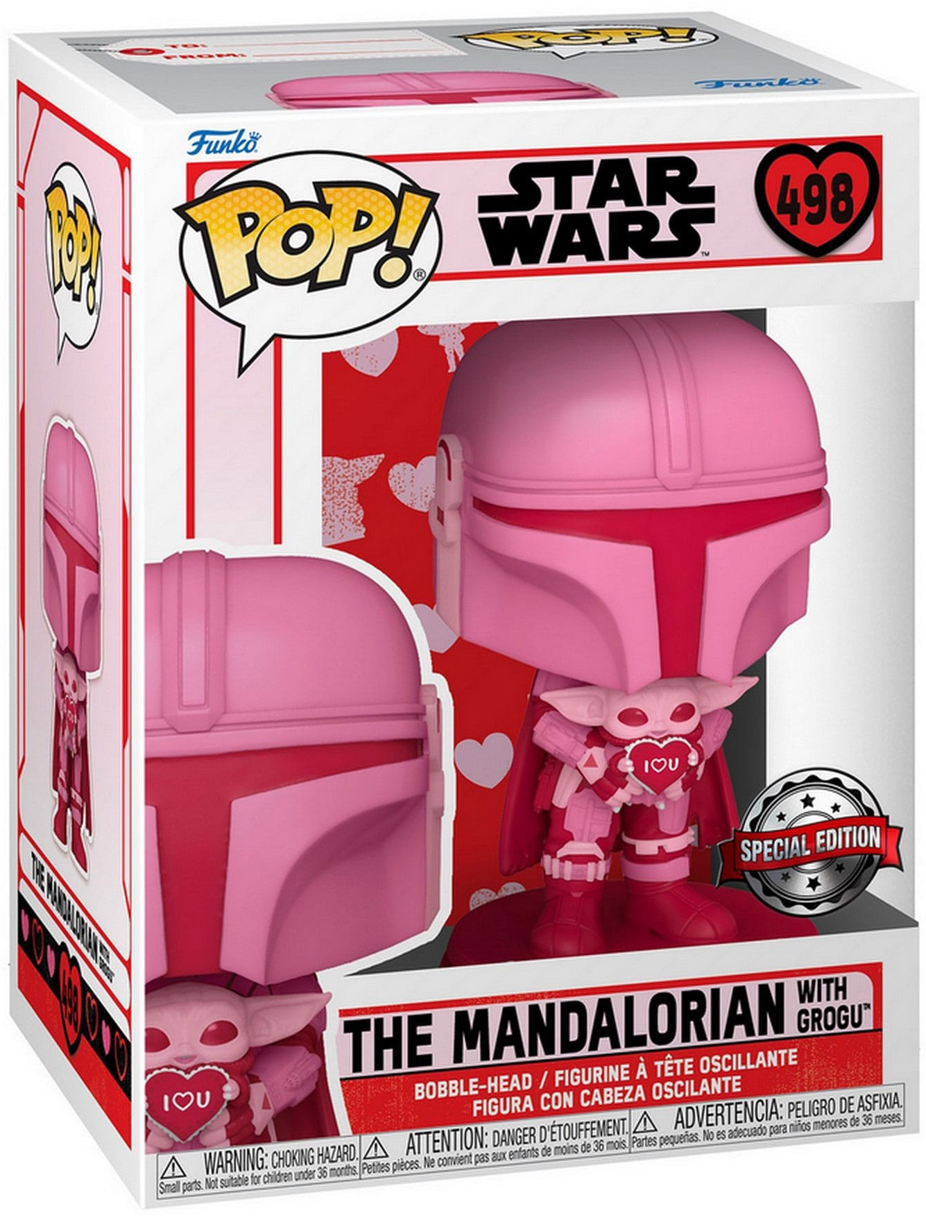 Figurina - Star Wars - Valentine\'s Day - The Mandalorian with Grogu | Funko - 1 | YEO