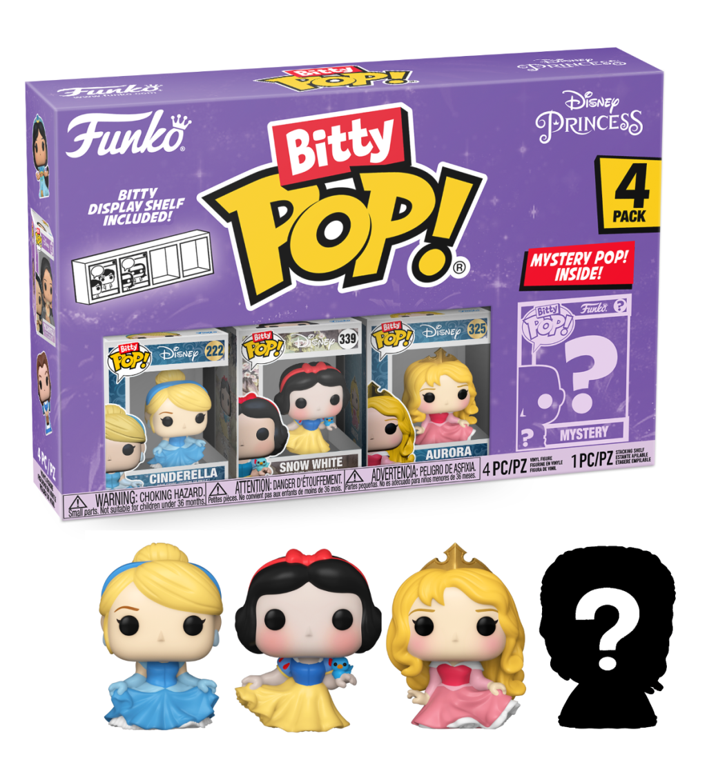 Set 4 figurine - Pop! Bitty - Disney Princess Cinderella | Funko